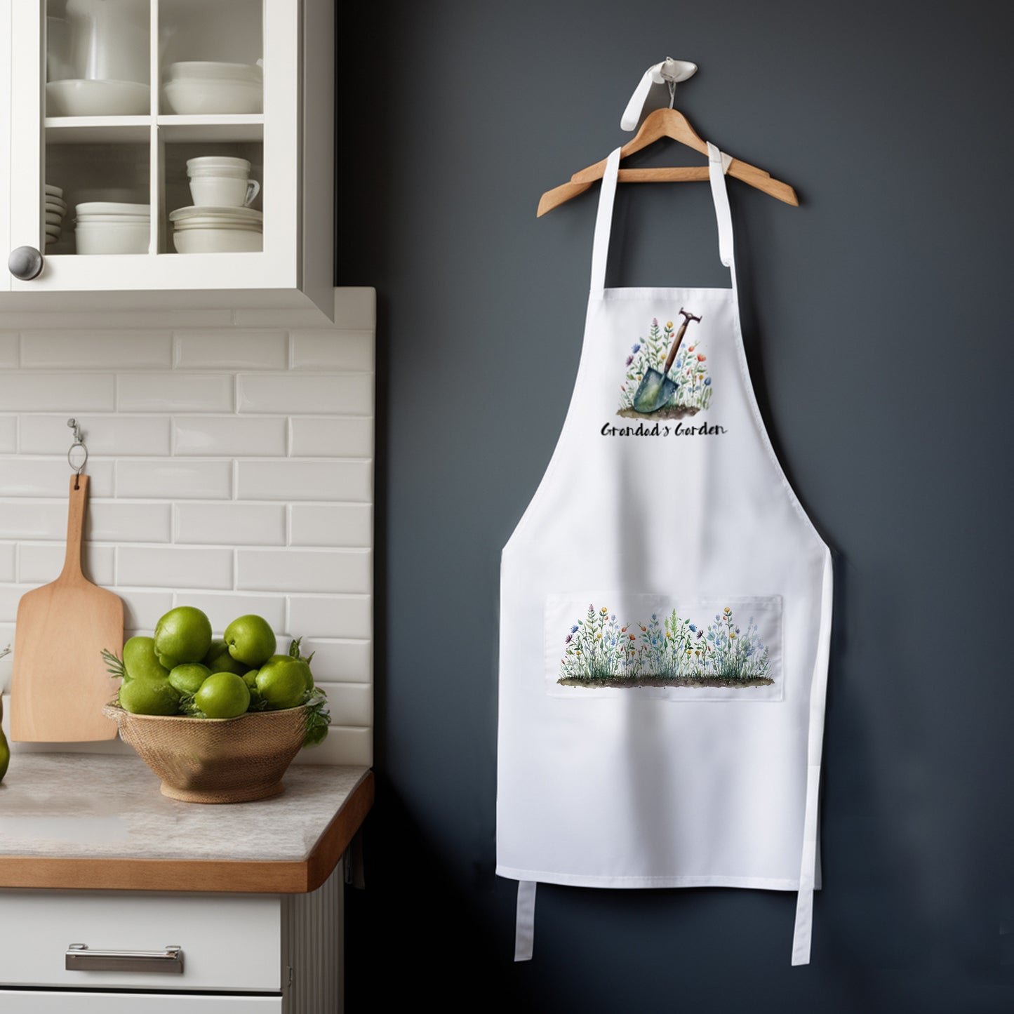 Garden Spade & Flowers  Apron