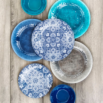 Atlantic Blue Melamine Dinner Plate