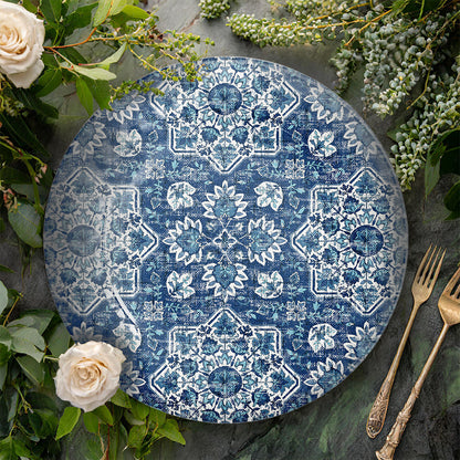 Atlantic Blue Melamine Dinner Plate