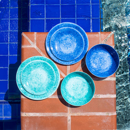Bali Brights Turquoise Melamine Dinner Plate