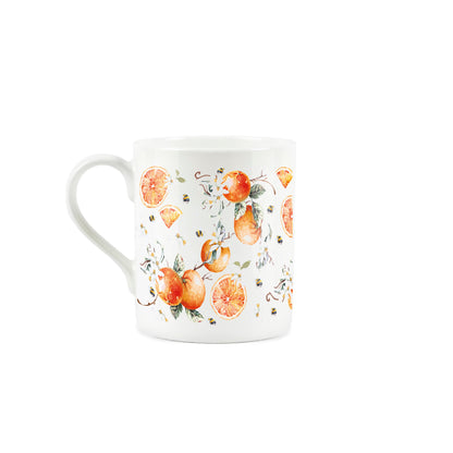 Floral Fruits & Buzzing Bees Small Mug