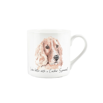 Life's Better with Dogs Mug  by Rhiannon Chauncey