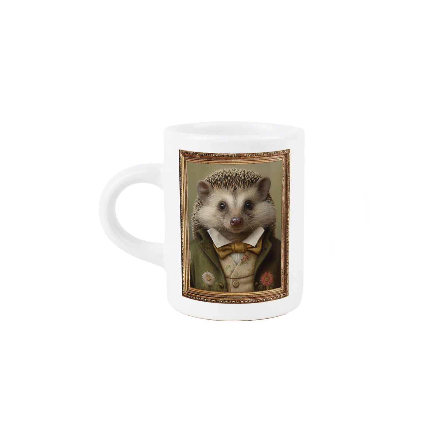 Edwardian Animals hedgehog Portrait Espresso Mug