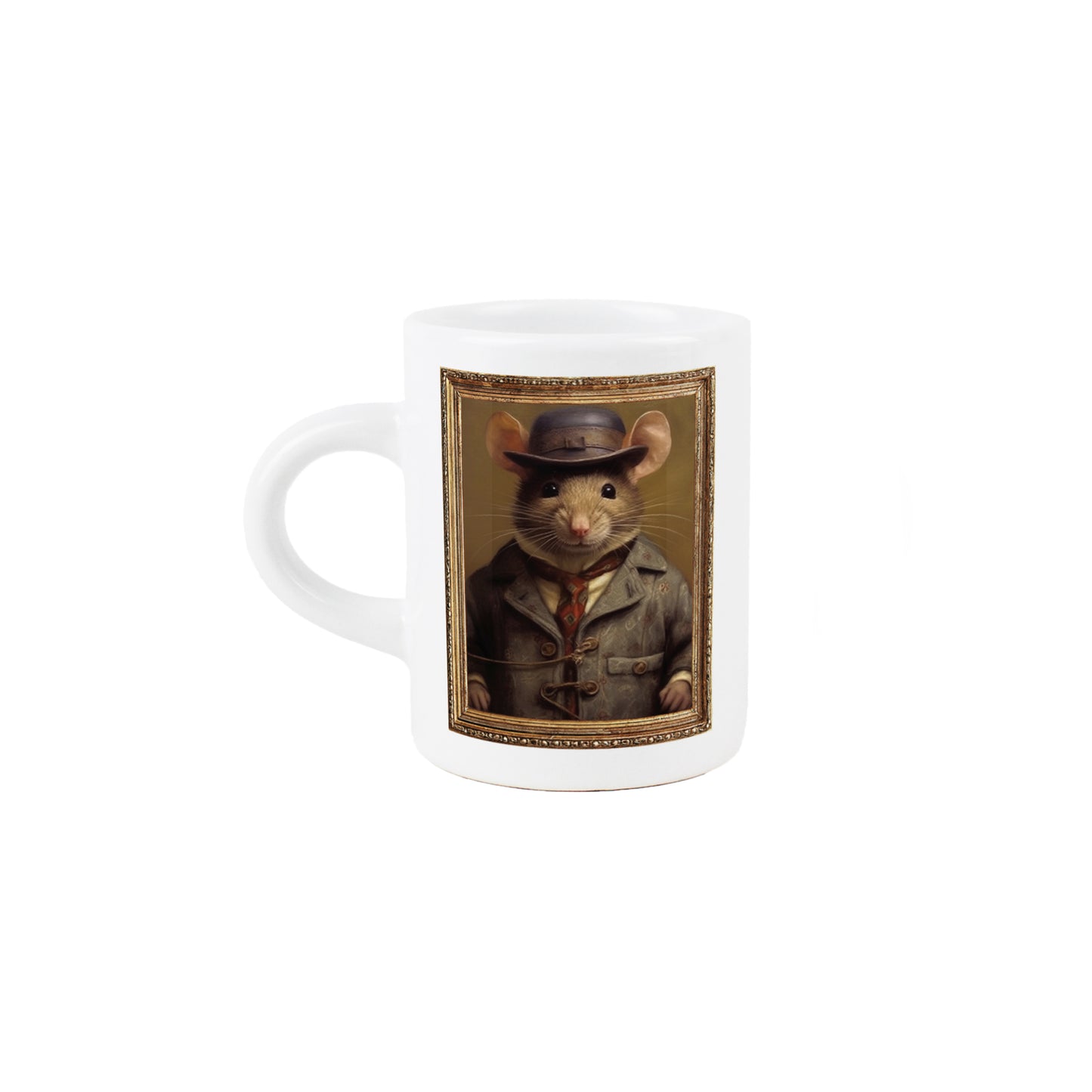 Edwardian Animals Mouse Portrait Espresso Mug