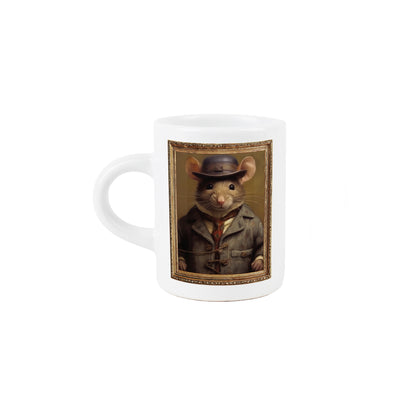 Edwardian Animals Mouse Portrait Espresso Mug