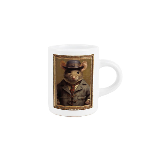 Edwardian Animals Mouse Portrait Espresso Mug
