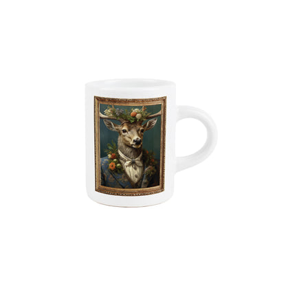 Edwardian Animals Stag Portrait Espresso Mug
