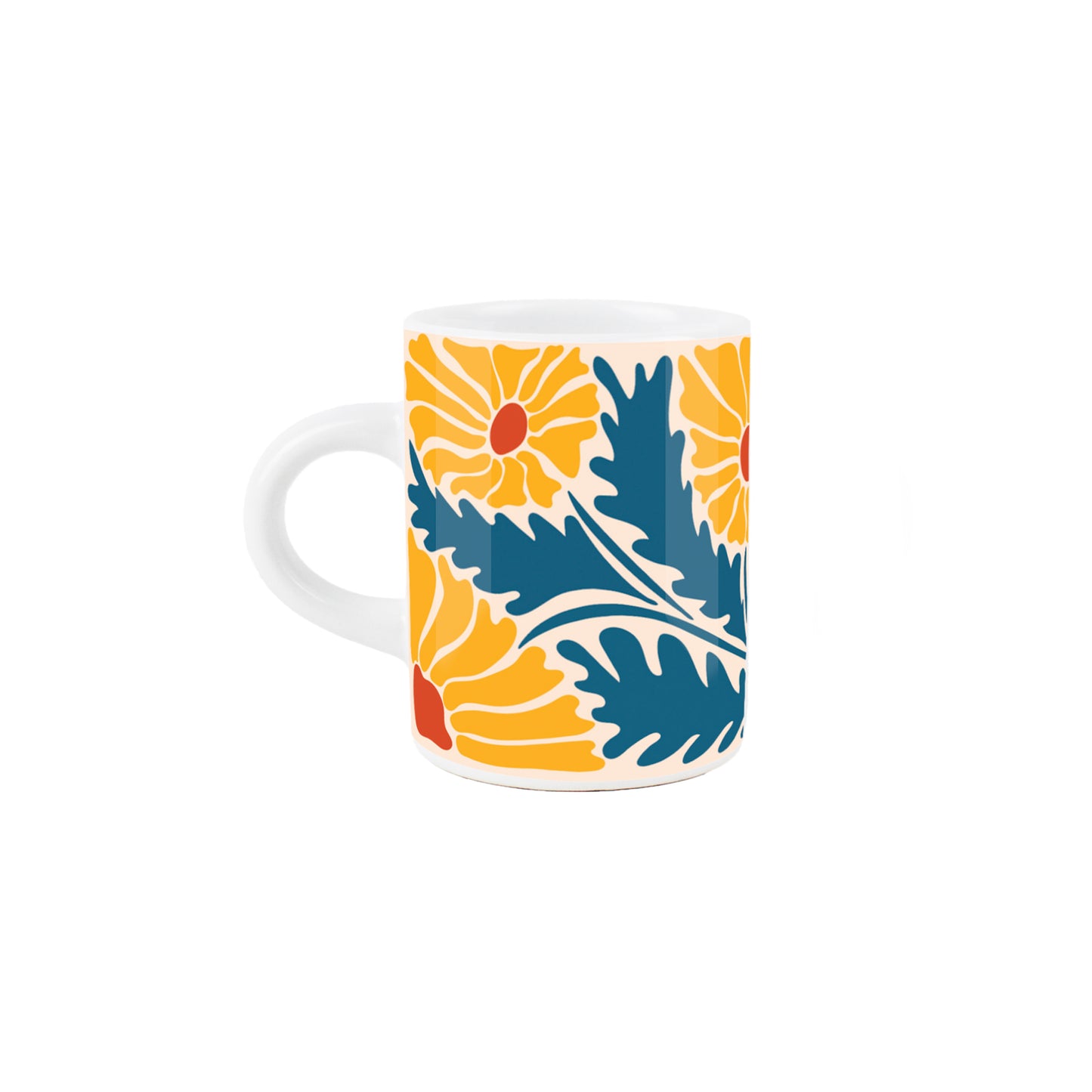 Floral Blossom Espresso Mug