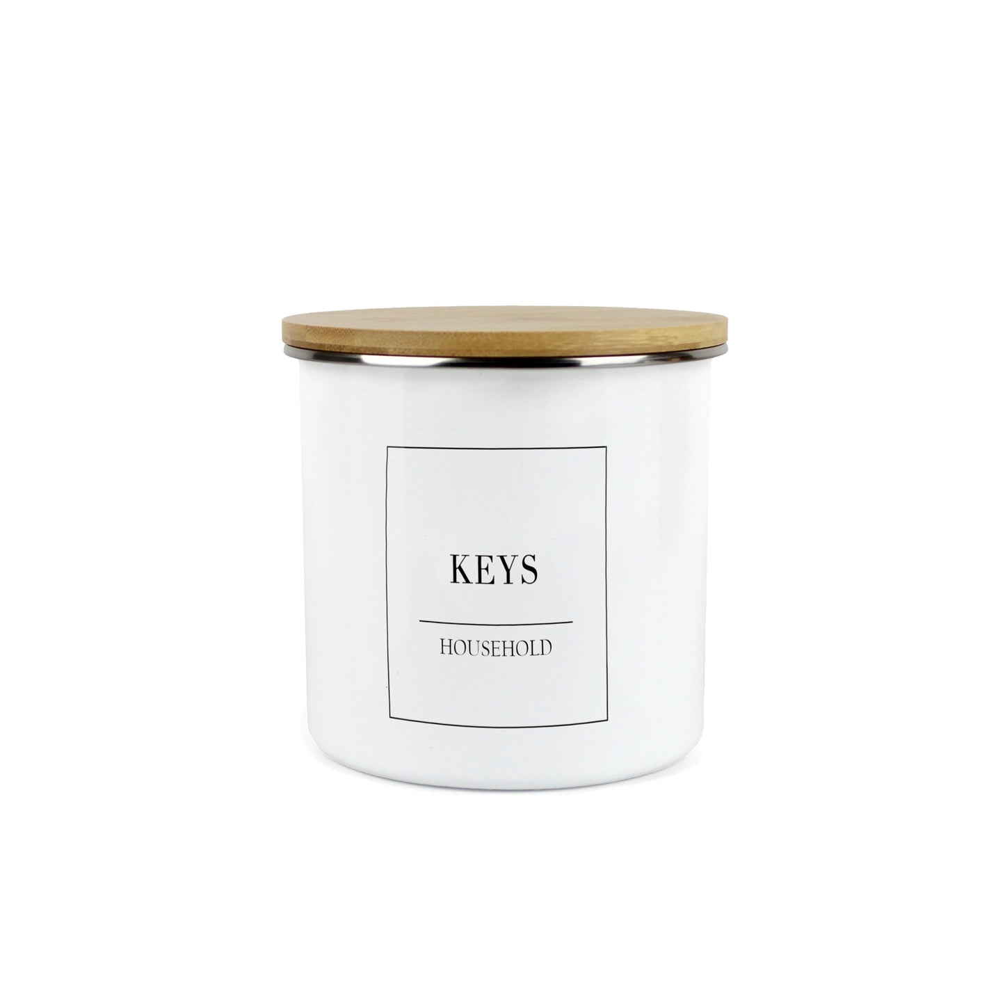 Minimalist Medium Enamel Canister
