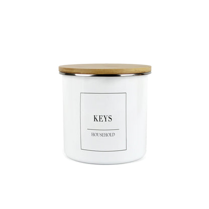 Minimalist Medium Enamel Canister