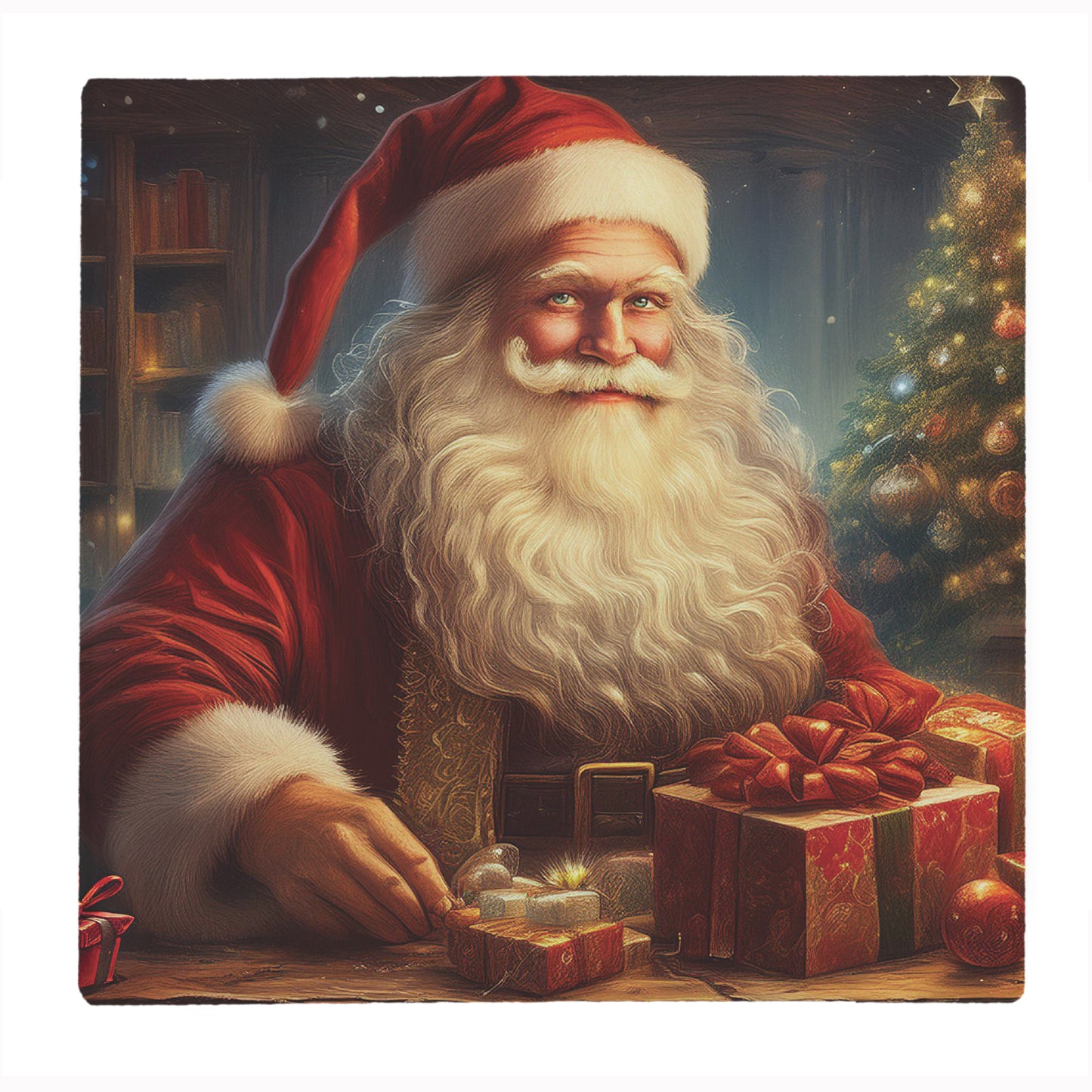 Father Christmas' Workshop Large Square Smooth Worktop Protector