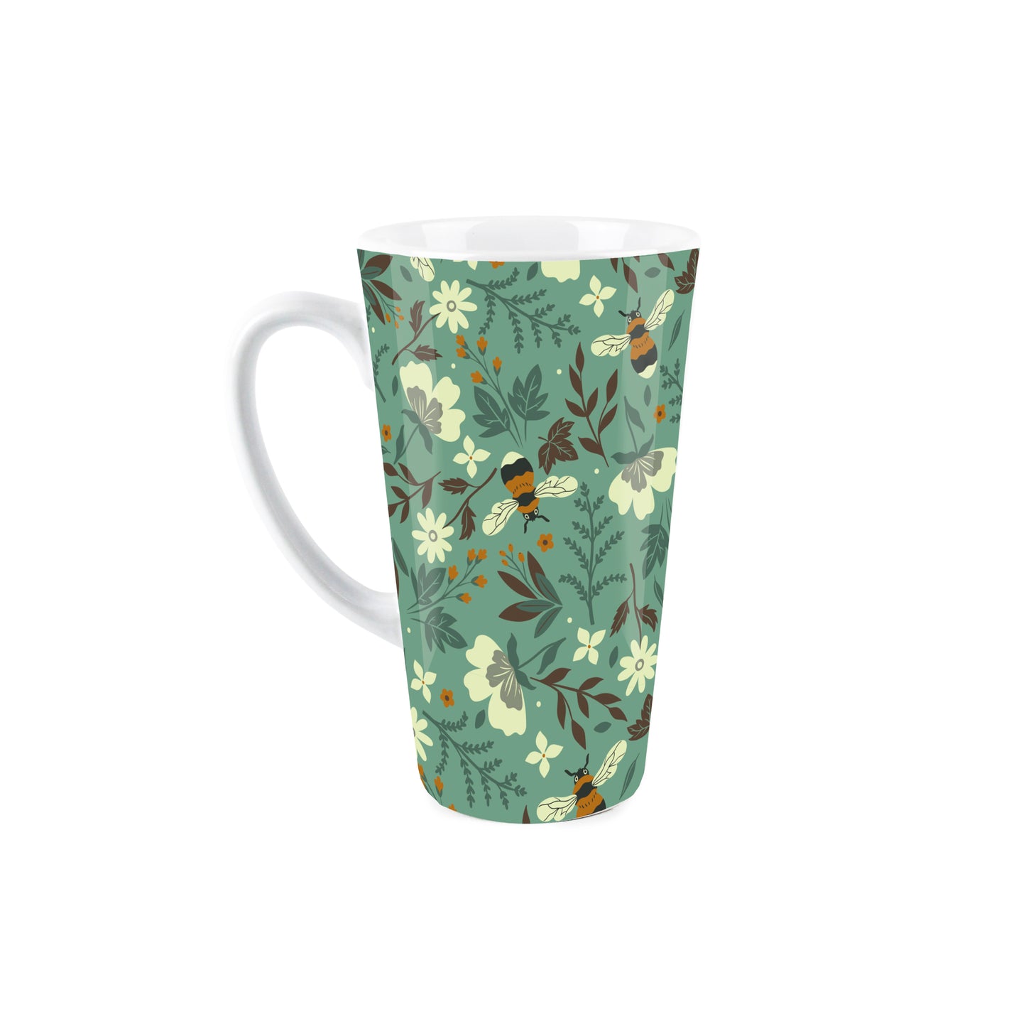 Bees & Flowers Large Latte Mug