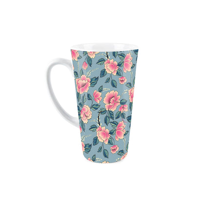 Floral with Leaves Large Latte Mug