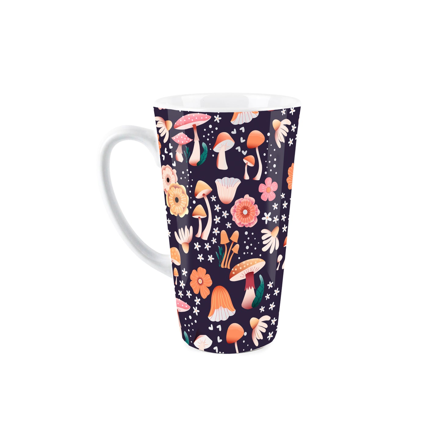 Colourful Mushrooms Large Latte Mug