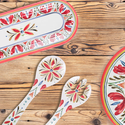 Mediterranean Melamine Oval Appetiser Tray