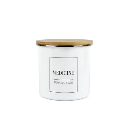 Minimalist Medium Enamel Canister