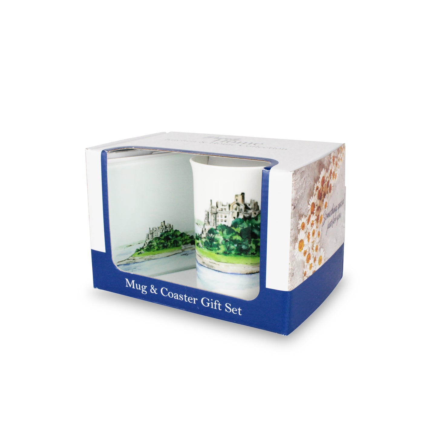 St Michael's Mount Mug & Coaster Gift Set by Rhiannon Chauncey