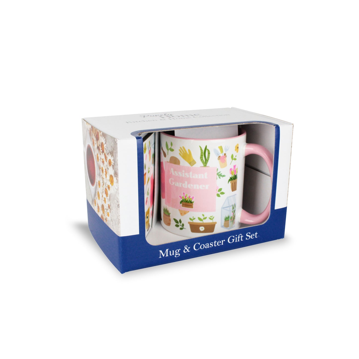 Assistant Gardener Tulips Mug & Coaster Gift Set