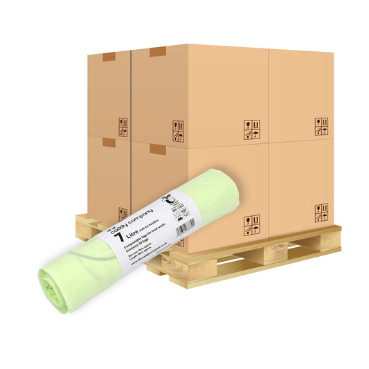 Pallet - 7L Tie-Handle Compostable Kitchen Caddy Liners