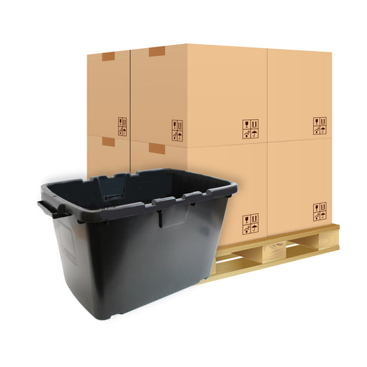 Pallet - 55L Recycling Crate - Black