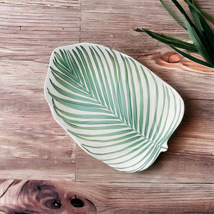 Amazon Floral Melamine Small Leaf Platter