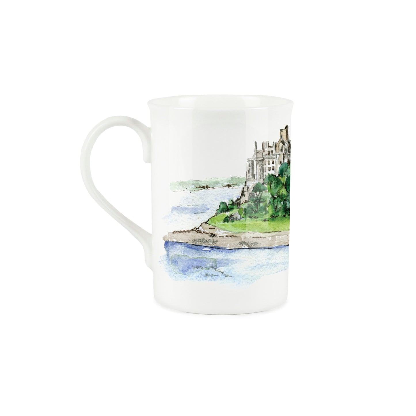St Michael's Mount Mug & Coaster Gift Set by Rhiannon Chauncey