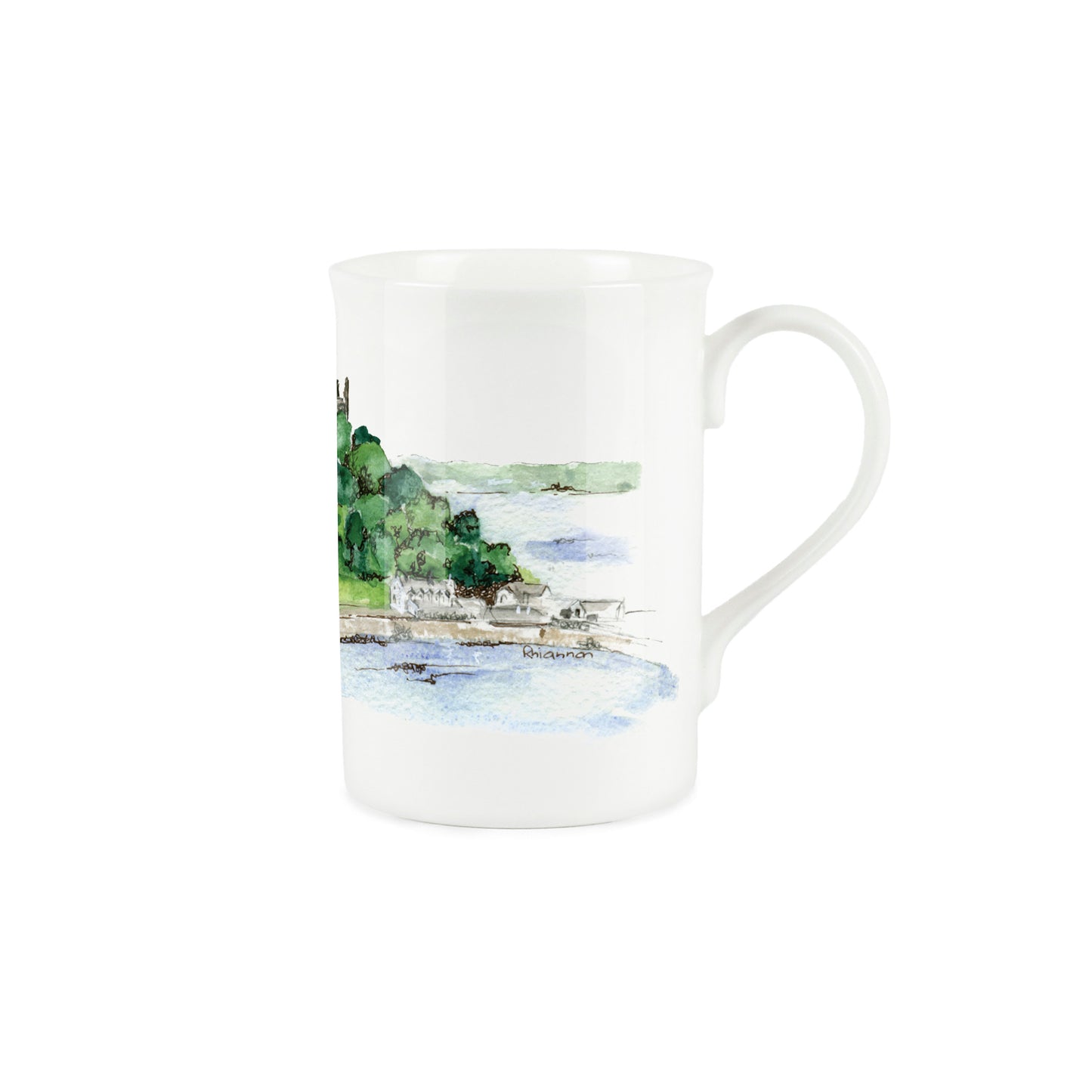 St Michael's Mount Mug & Coaster Gift Set by Rhiannon Chauncey