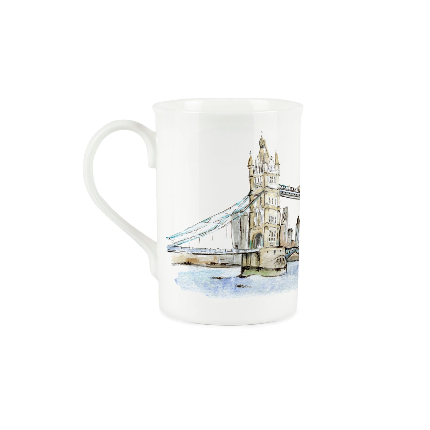 Tower Bridge Mug & Coaster Gift Set by Rhiannon Chauncey