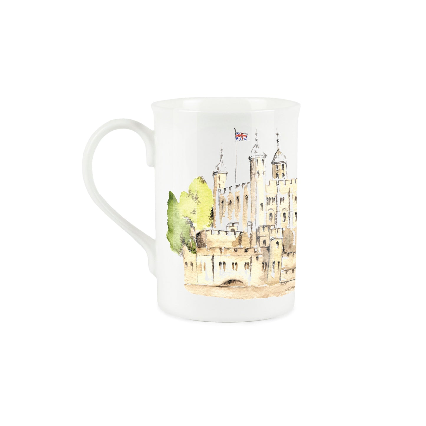 Tower of London Mug & Coaster Gift Set by Rhiannon Chauncey