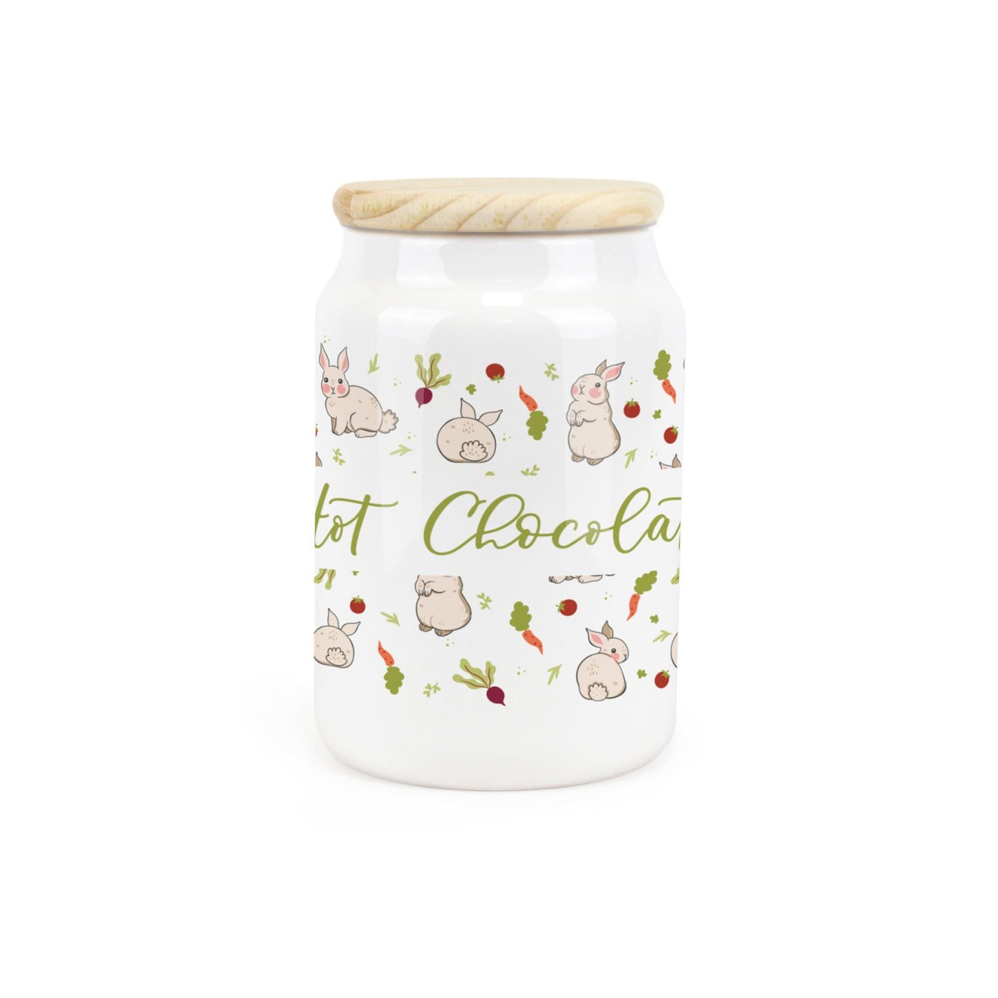 Veg Patch Rabbits Ceramic Canister
