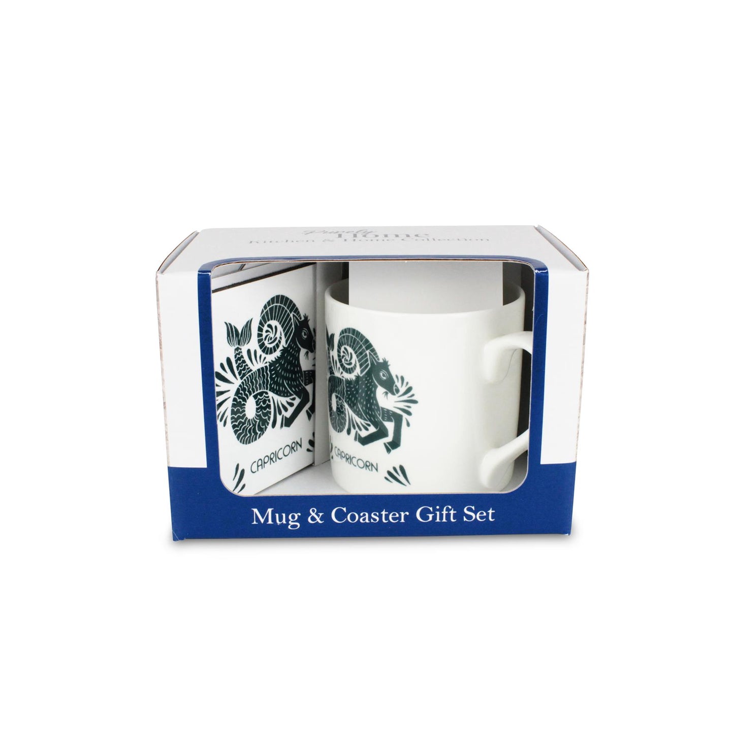 Colourful Star Sign Zodiac Mug & Coaster Gift Set