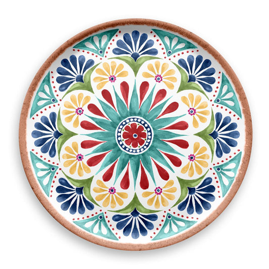 Rio Medallion Melamine Round Serving Platter