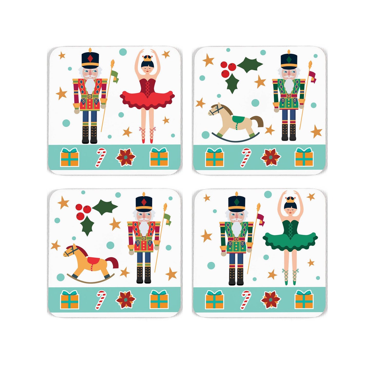 Nutcracker Cork Coasters