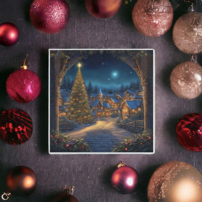 Magical Christmas Village Smooth Hot Pot Stand