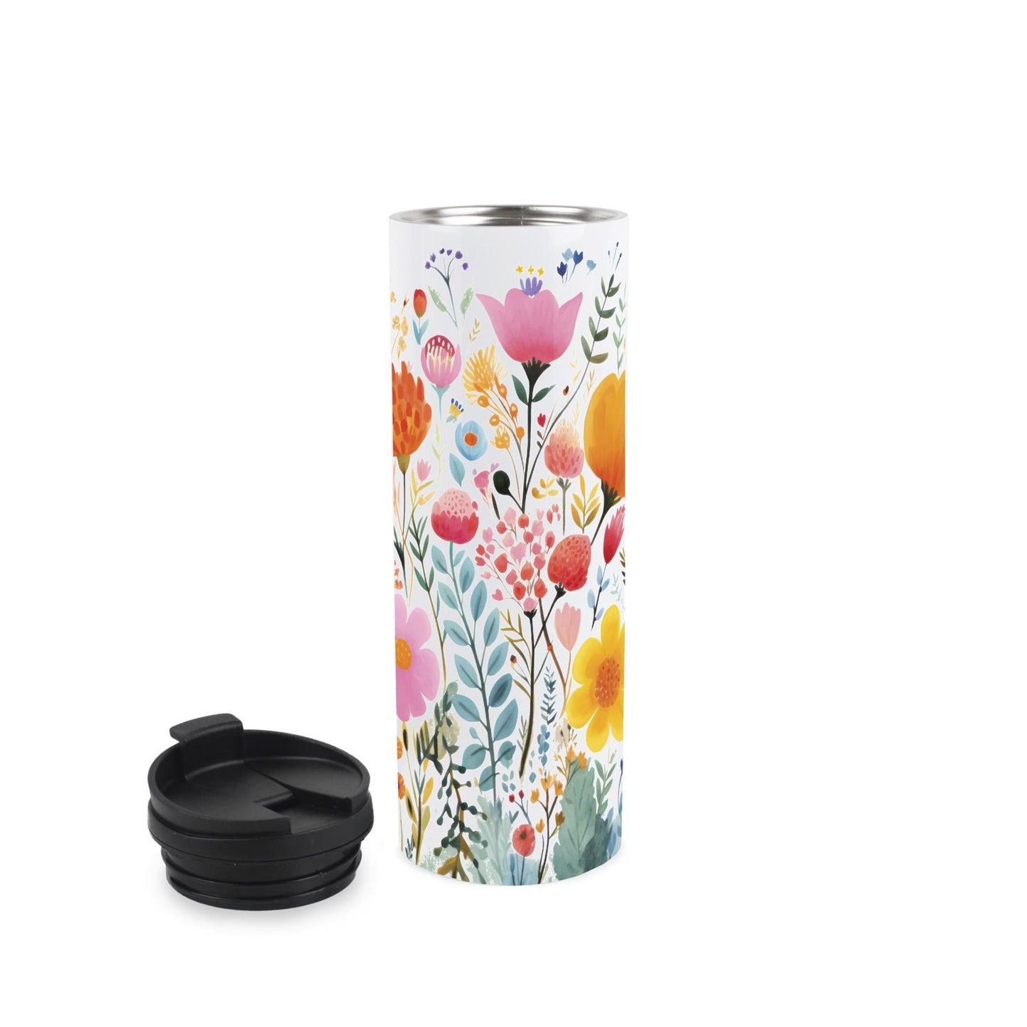 Bright Flowers Stainless Steel Flask