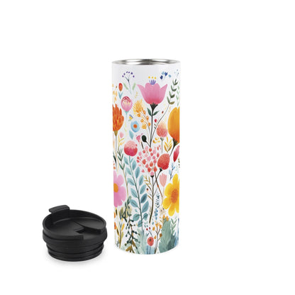 Bright Flowers Stainless Steel Flask