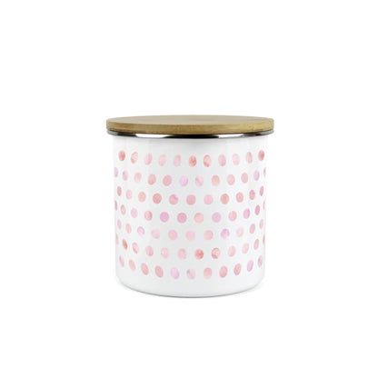 Purely Home Kitchen Polka Dot Pink Food Storage Canister - Plain