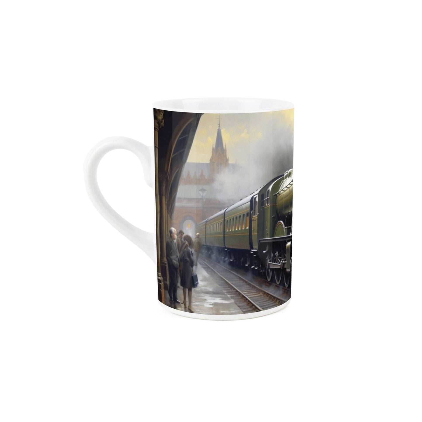 Steam Train Departing from the Station Mug