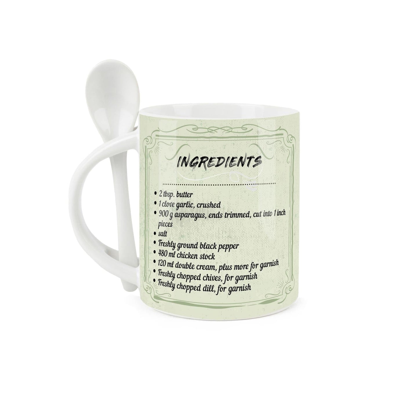 Asparagus Soup Mug & Spoon Set