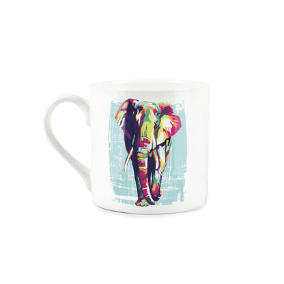 Colourful Elephant Mug & Coaster Gift Set