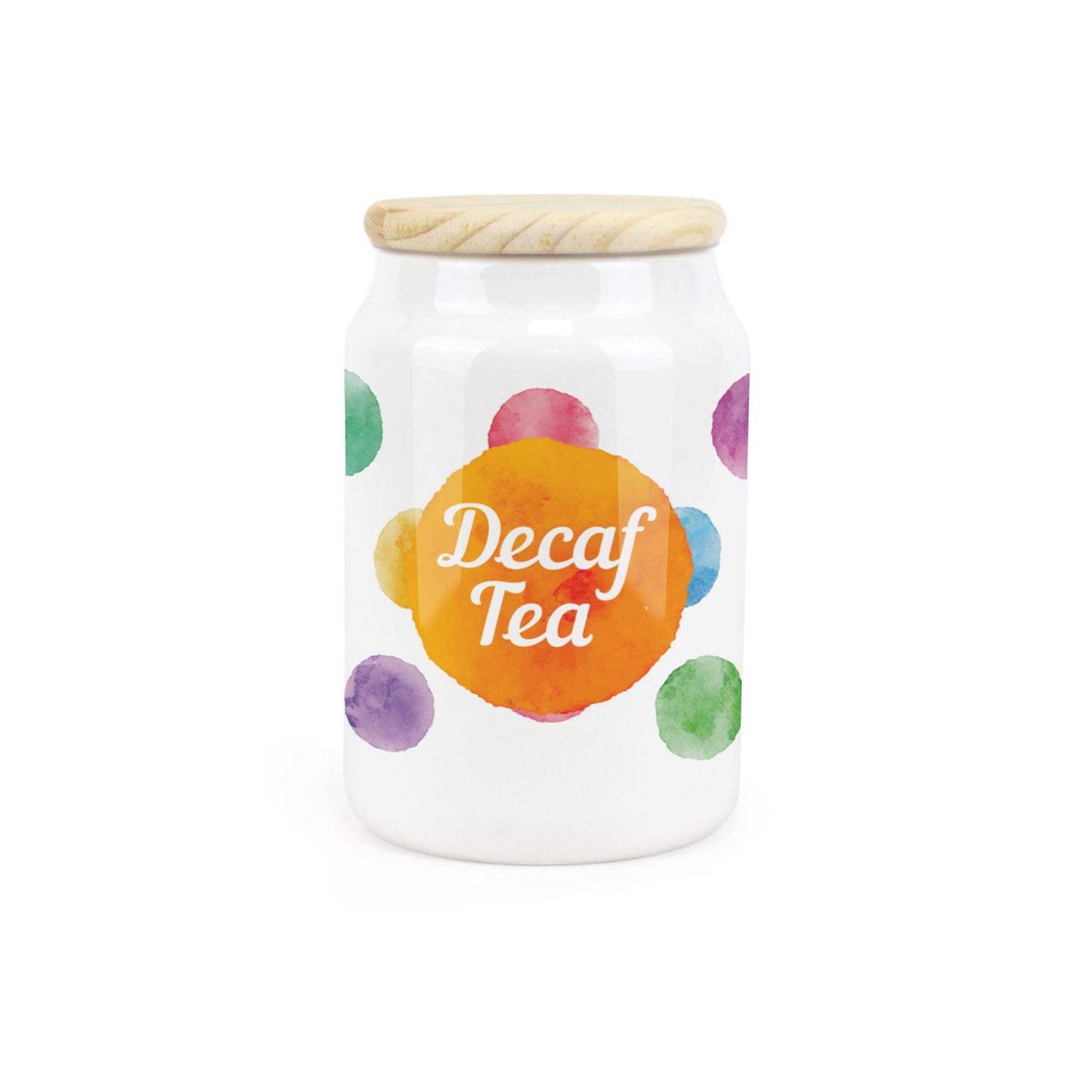 Polka Dots Ceramic Canister
