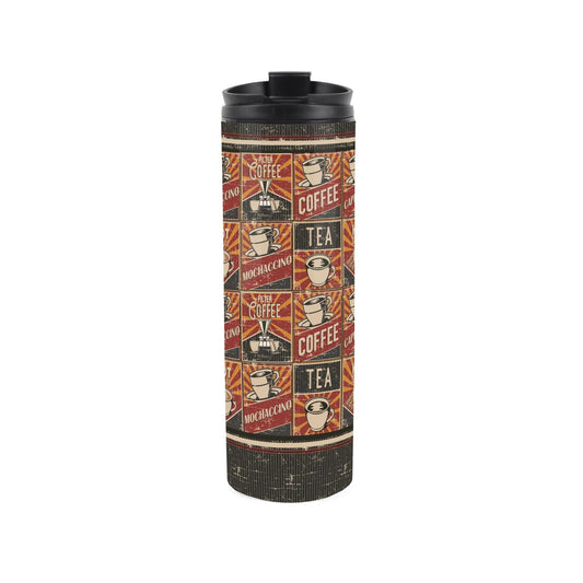 Retro Drinks Stainless Steel Flask