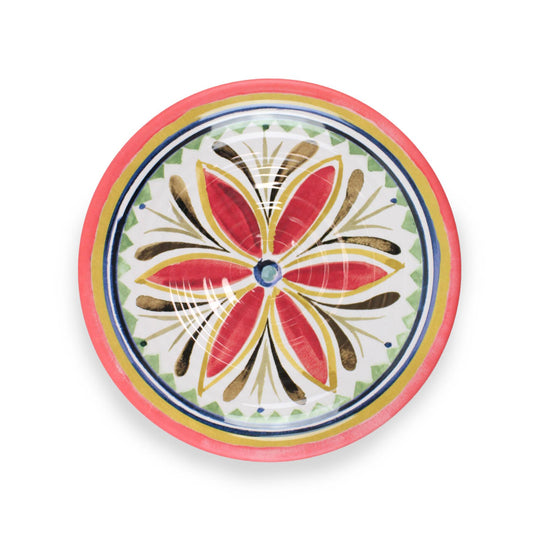 Rustic melamine side plates with nostalgic patterns. Durable, break-resistant, dishwasher-safe. Versatile for any occasion.