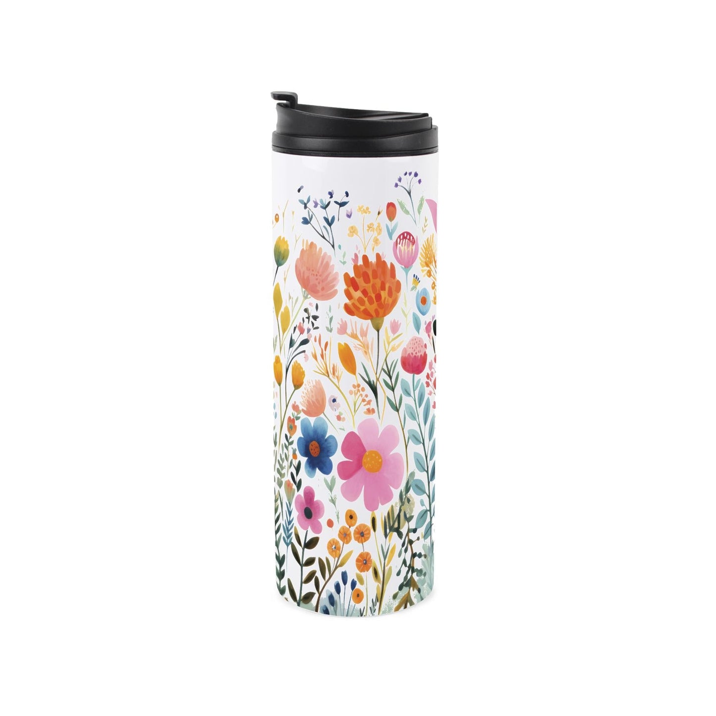 Bright Flowers Stainless Steel Flask