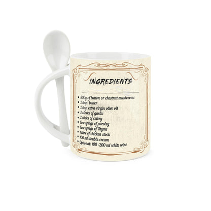 Cream of Mushroom Soup Mug & Spoon Set