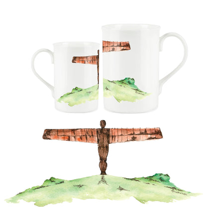 Angel of the North Mug by Rhiannon Chauncey