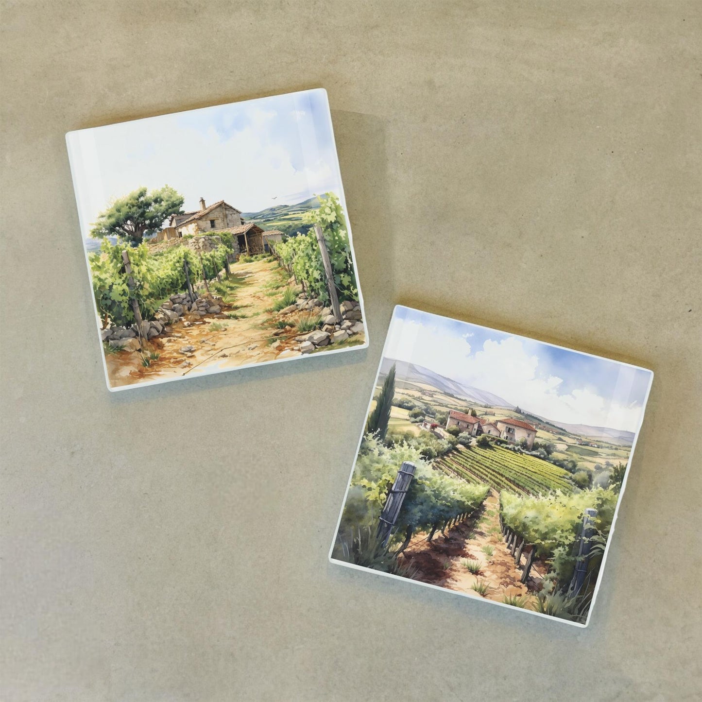 Vineyard Scenery Small Smooth Hot Pot Stand
