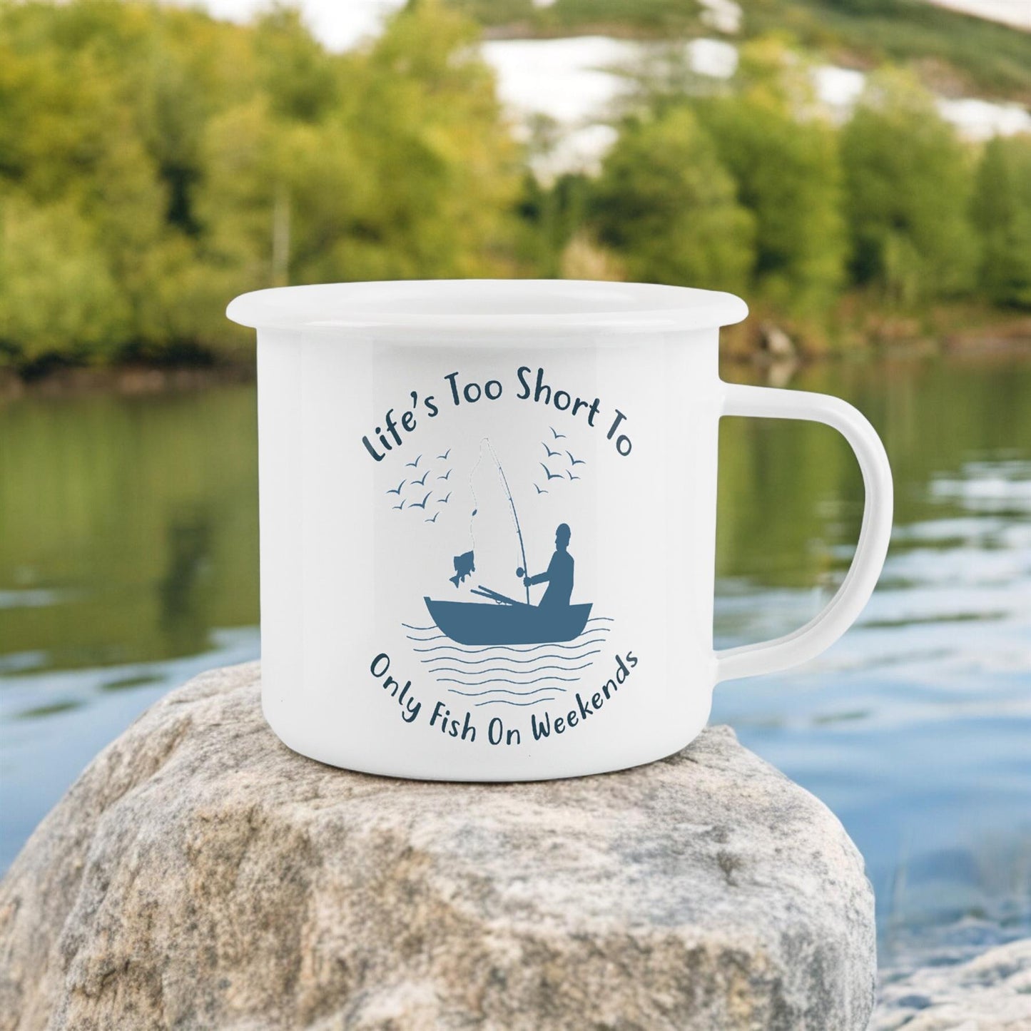 Life's Too Short Enamel Mug