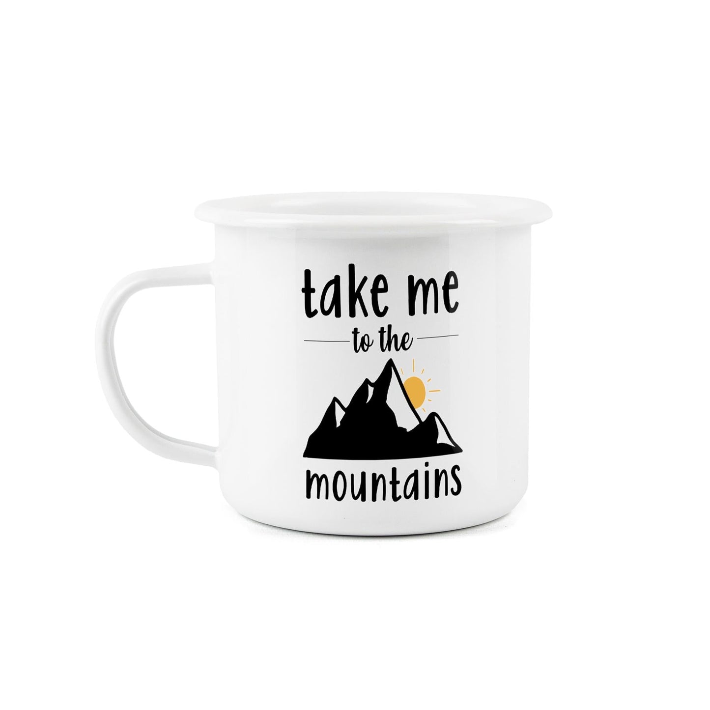 Take Me To The Mountains Enamel Mug