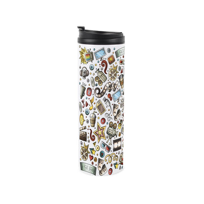 Cinema Mash-Up Stainless Steel Travel Flask